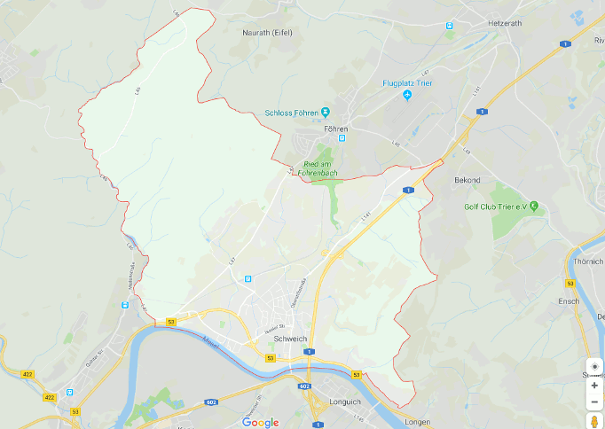 Karte der Verbandsgemeinde Schweich